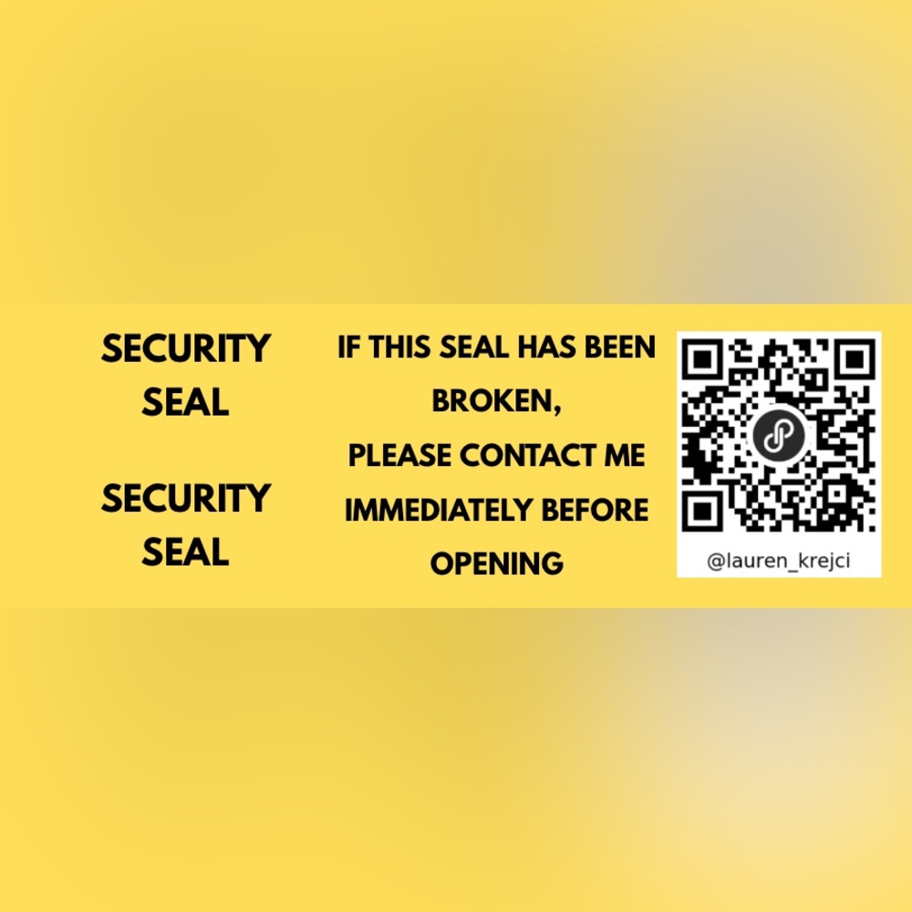 Custom (100 Qty) 1” x 3” Tamper Evident Waterproof Vinyl Package Labels
